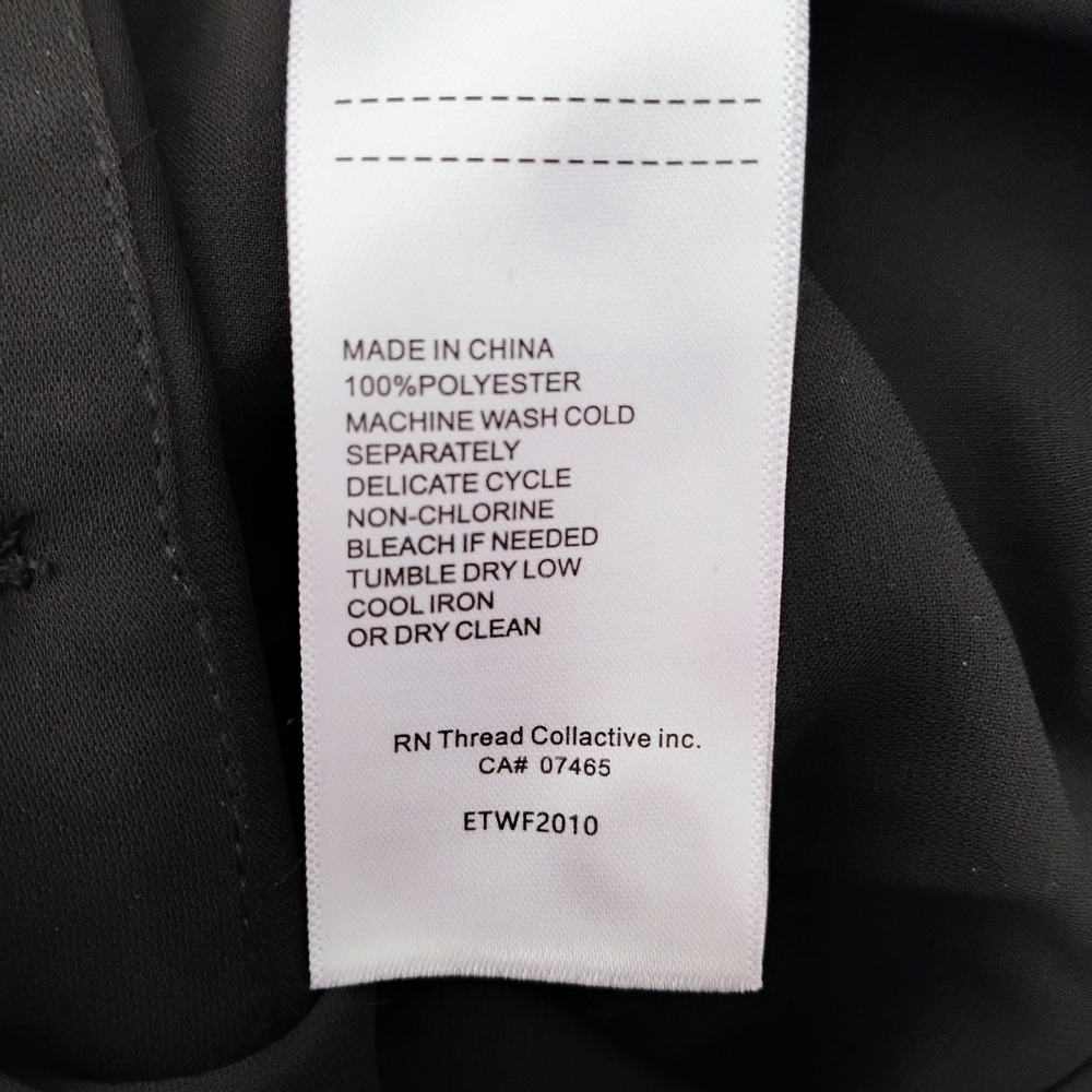 Ellen Tracy Elegant Black Button-Down Blouse Sz M - Picture 5 of 8